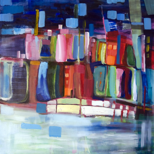 Harbour houses by Angie Kenber