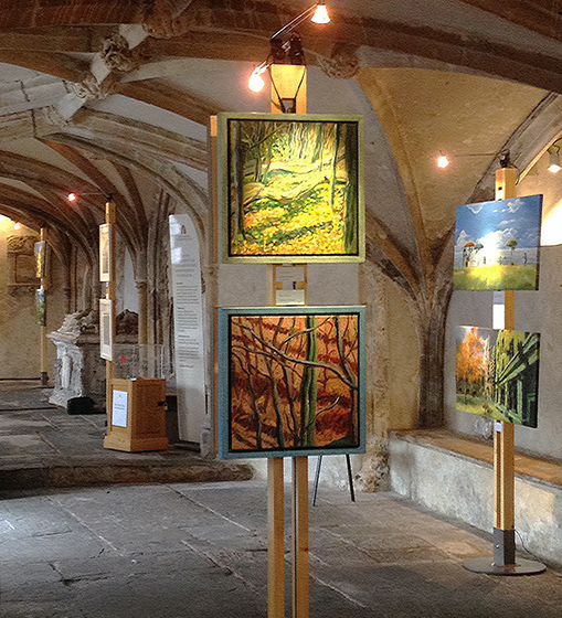 Art Posts in use in a 13th century crypt