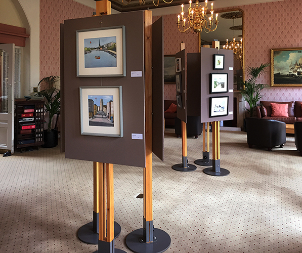 An exhibition by Clifton Arts Club at The Clifton Club using Art Posts
